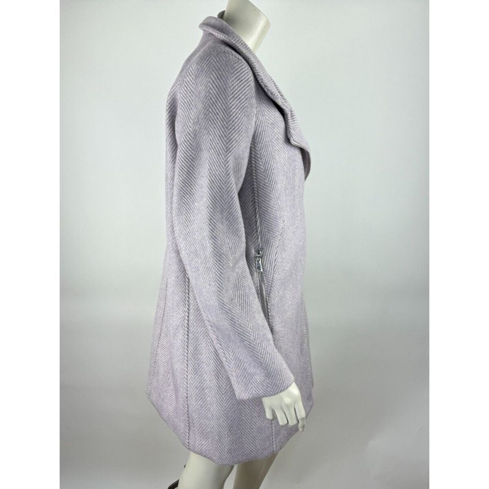 LOFT Lilac Wool Pea coat Women M NWT‎ $175 Long Sleeve Pockets Full Zip Jacket - Picture 11 of 16